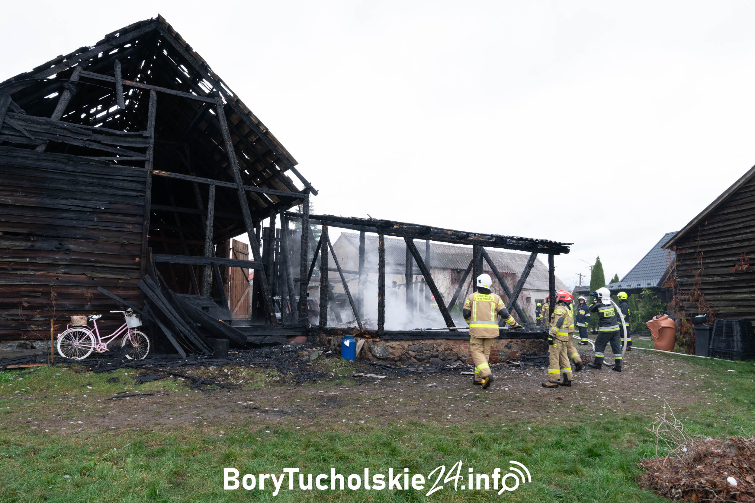 Pożar na posesji w gminie Śliwice. Czy doszło do podpalenia?