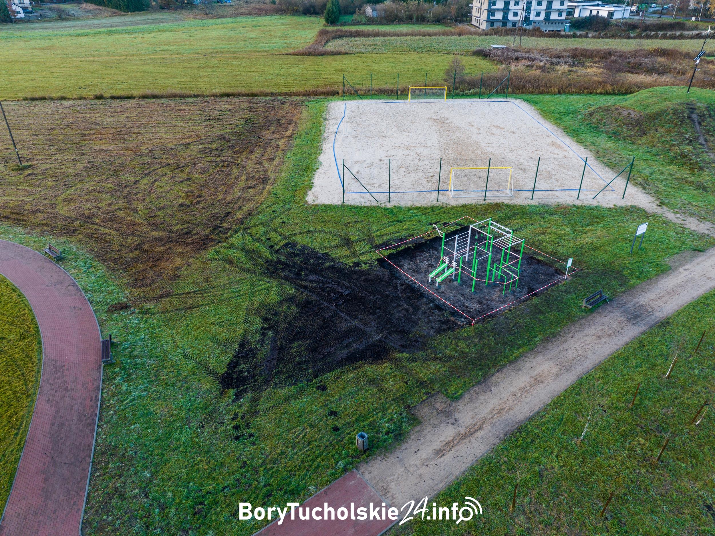 Nowe urządzenia w parku Borowiackim w Czersku 