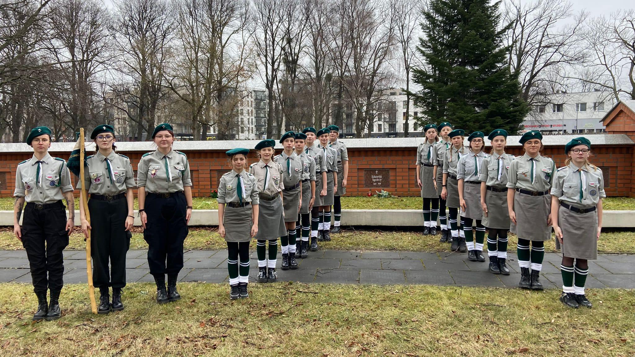 Harcerze z Łęga oddali hołd swojemu patronowi