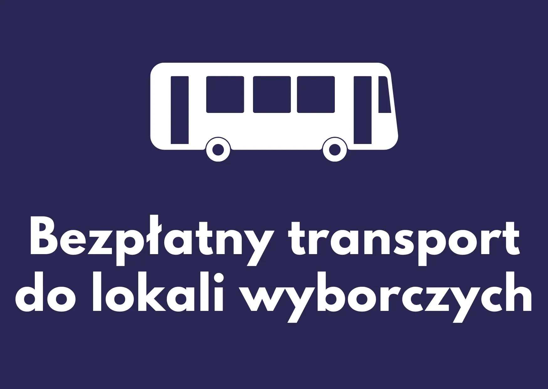 Bezpłatny dowóz wyborców w gminie Śliwice