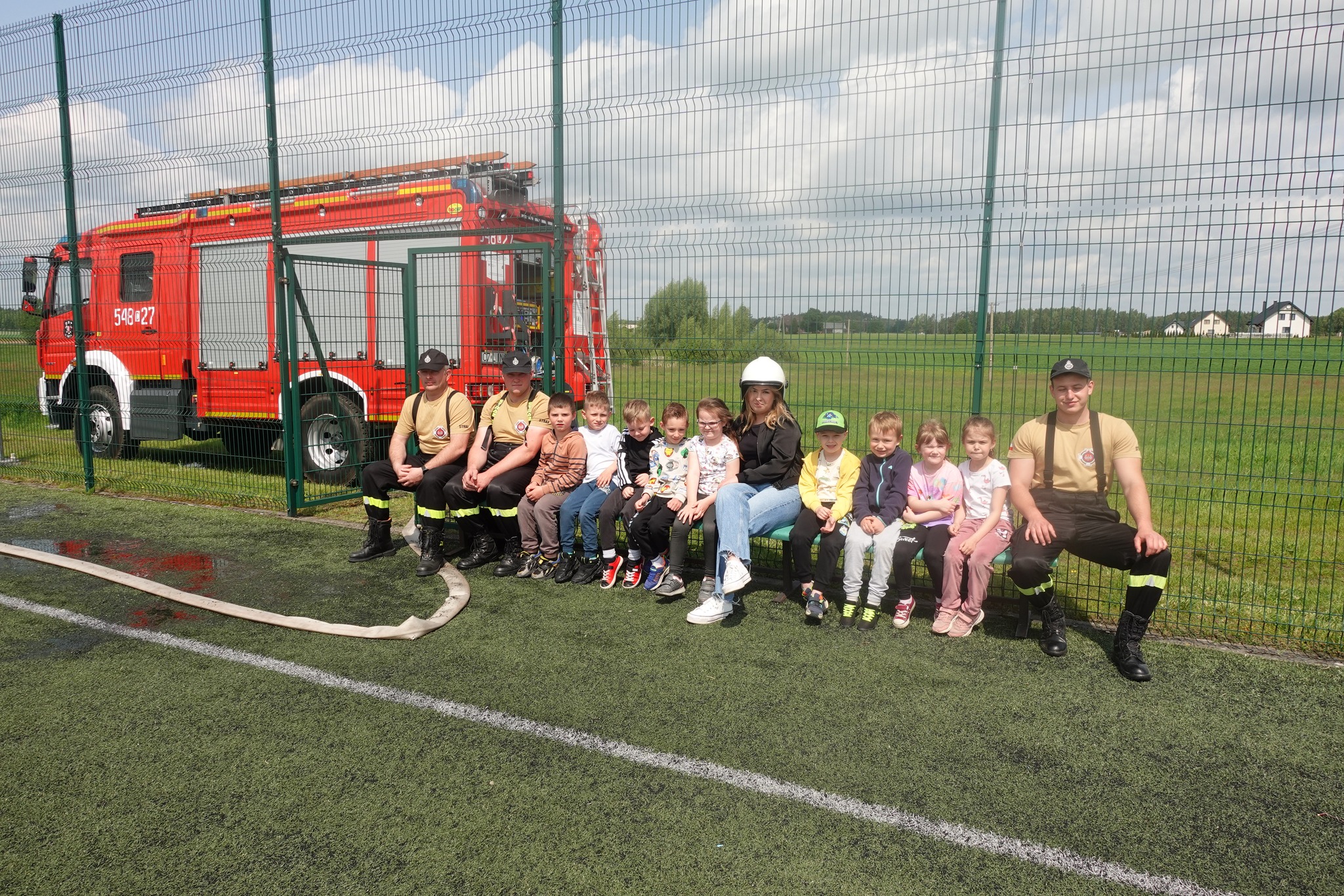 Dzień Dziecka ze strażackim akcentem w Szkole Podstawowej w Lińsku