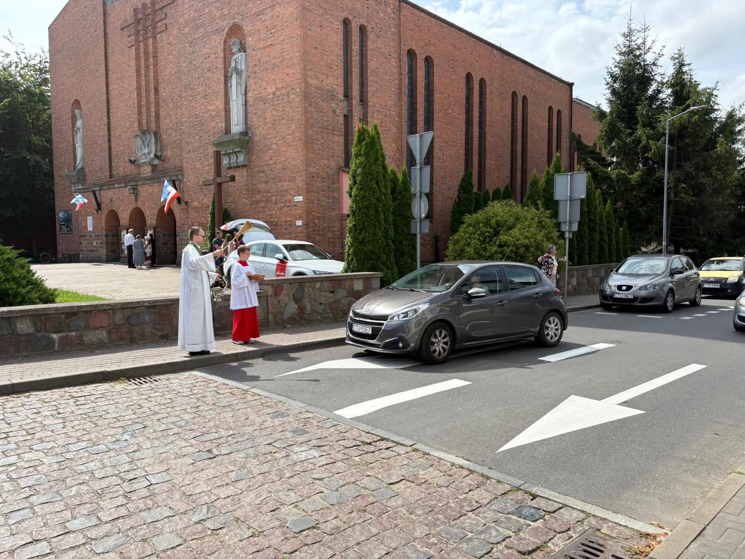 Błogosławieństwo kierowców i pojazdów w parafii Bożego Ciała