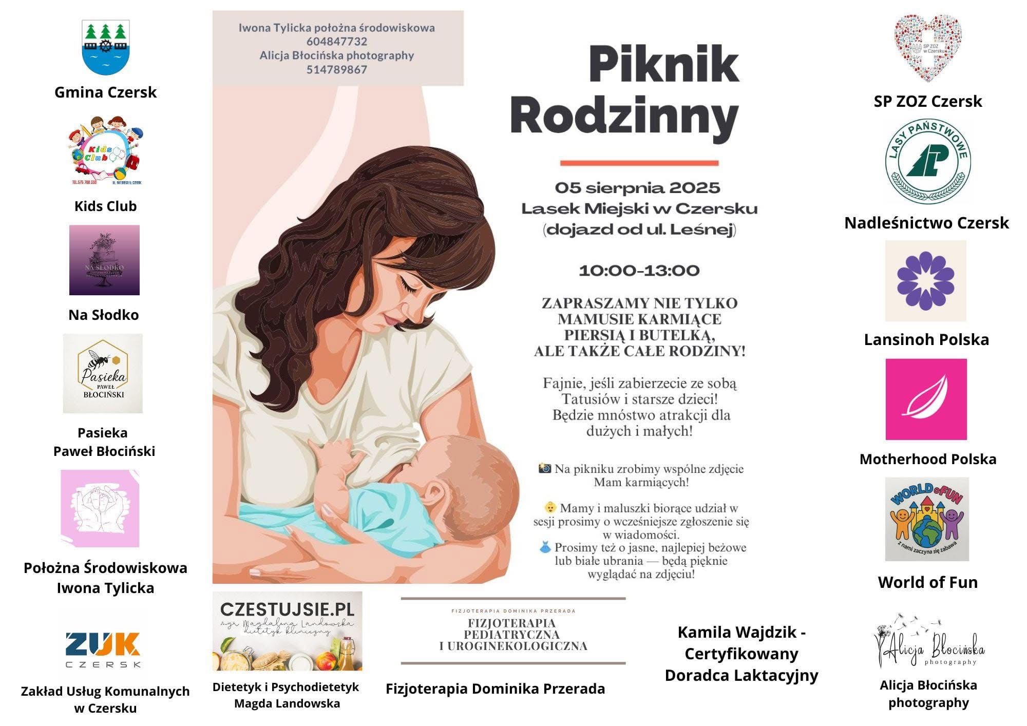 Rodzinny piknik w Czersku – wsparcie i integracja dla mam karmiących