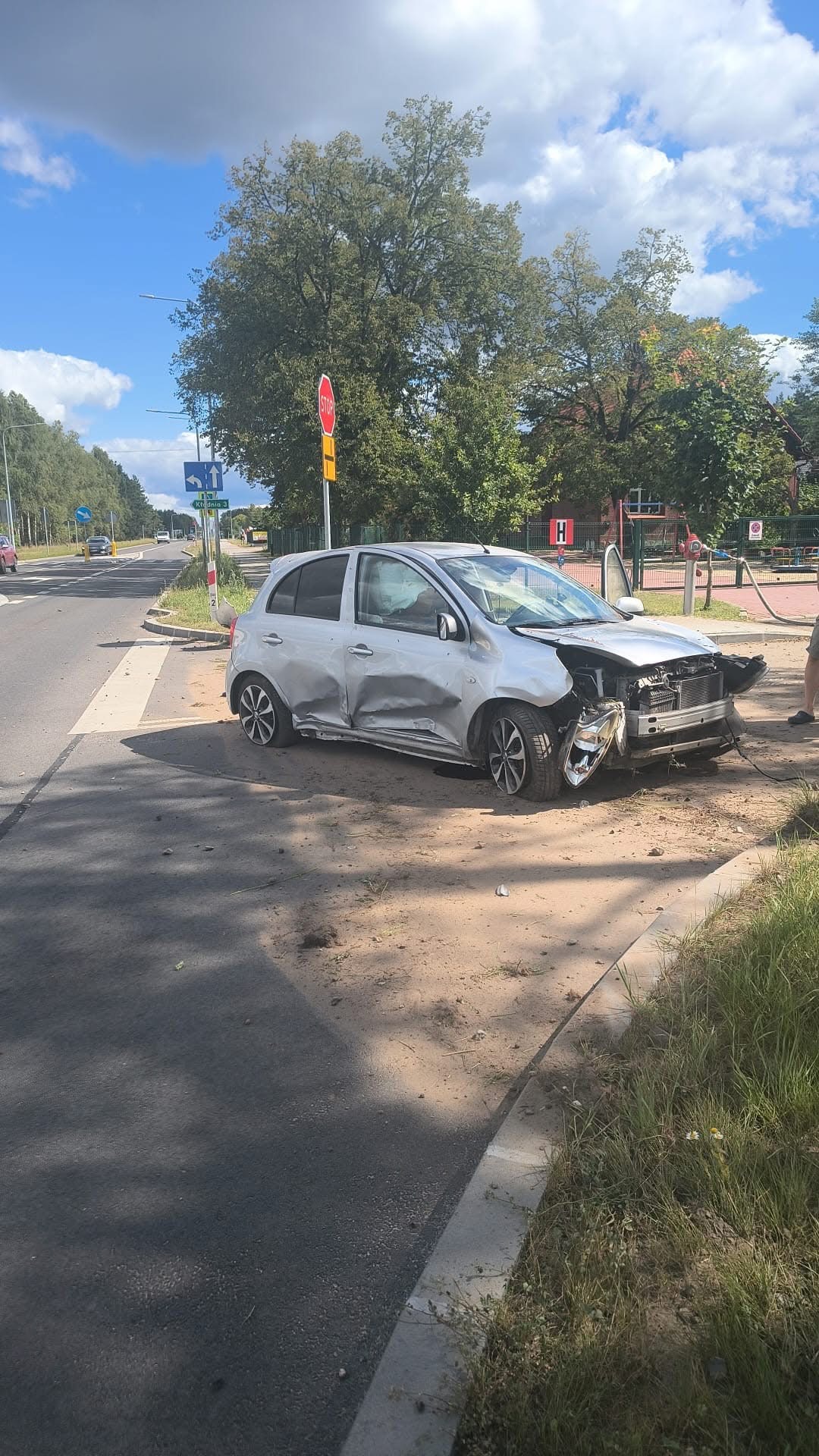 Kolizja w Gutowcu – pasażerka trafiła do szpitala