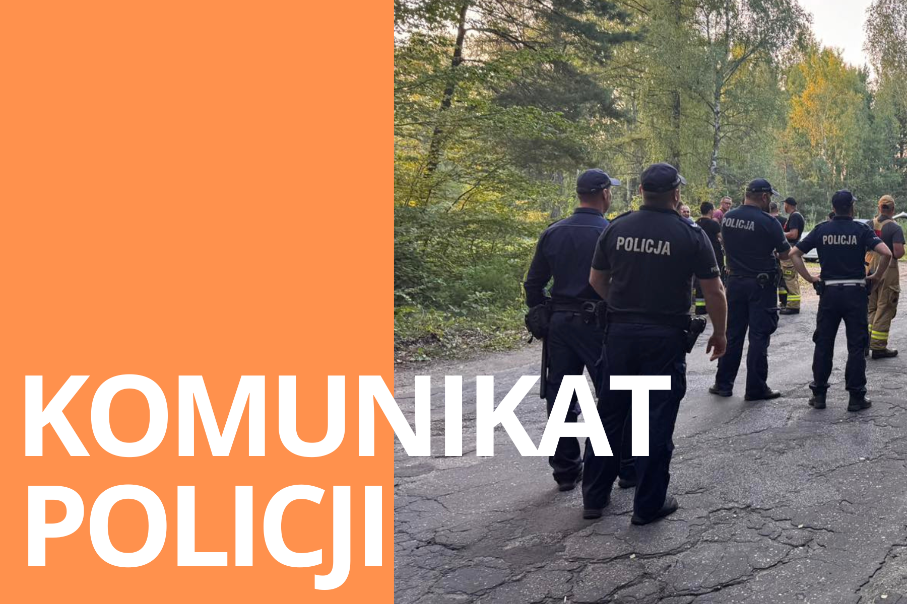Komunikat tucholskiej policji dot. poszukiwań 31-latka z Iwca