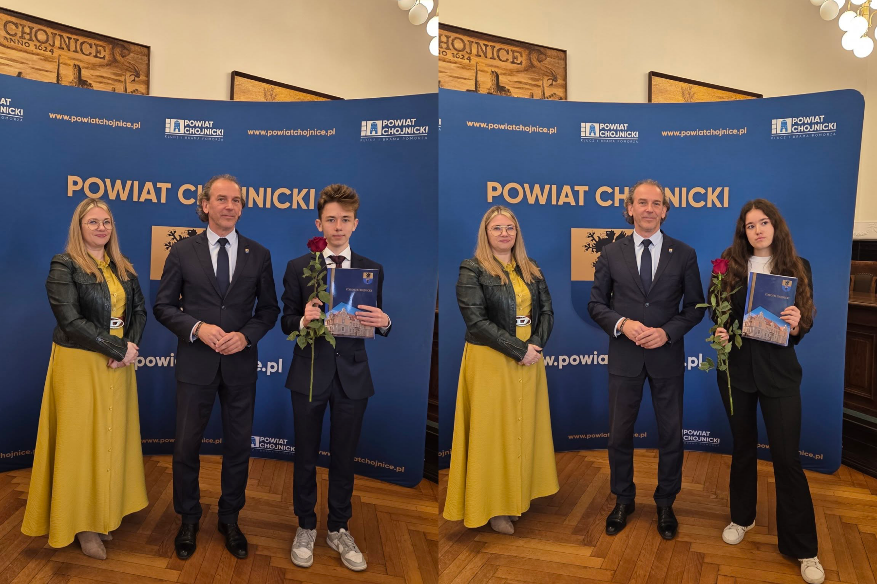 Uczniowie czerskiego liceum ze stypendiami starosty chojnickiego