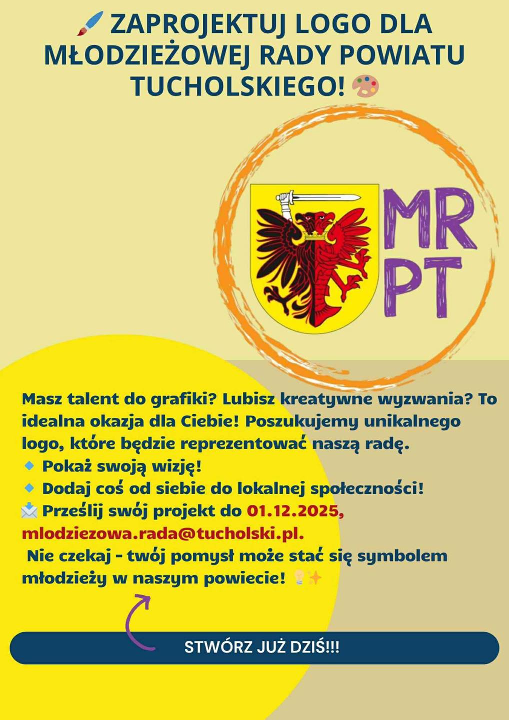 Konkurs na logo Młodzieżowej Rady Powiatu Tucholskiego