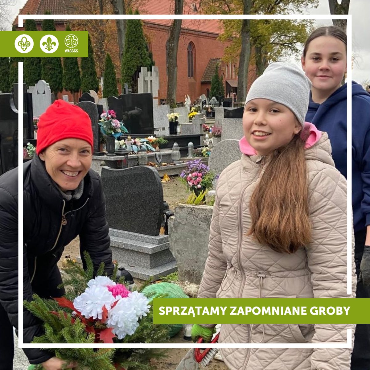 Harcerze z Łęga pamiętali o zapomnianych grobach