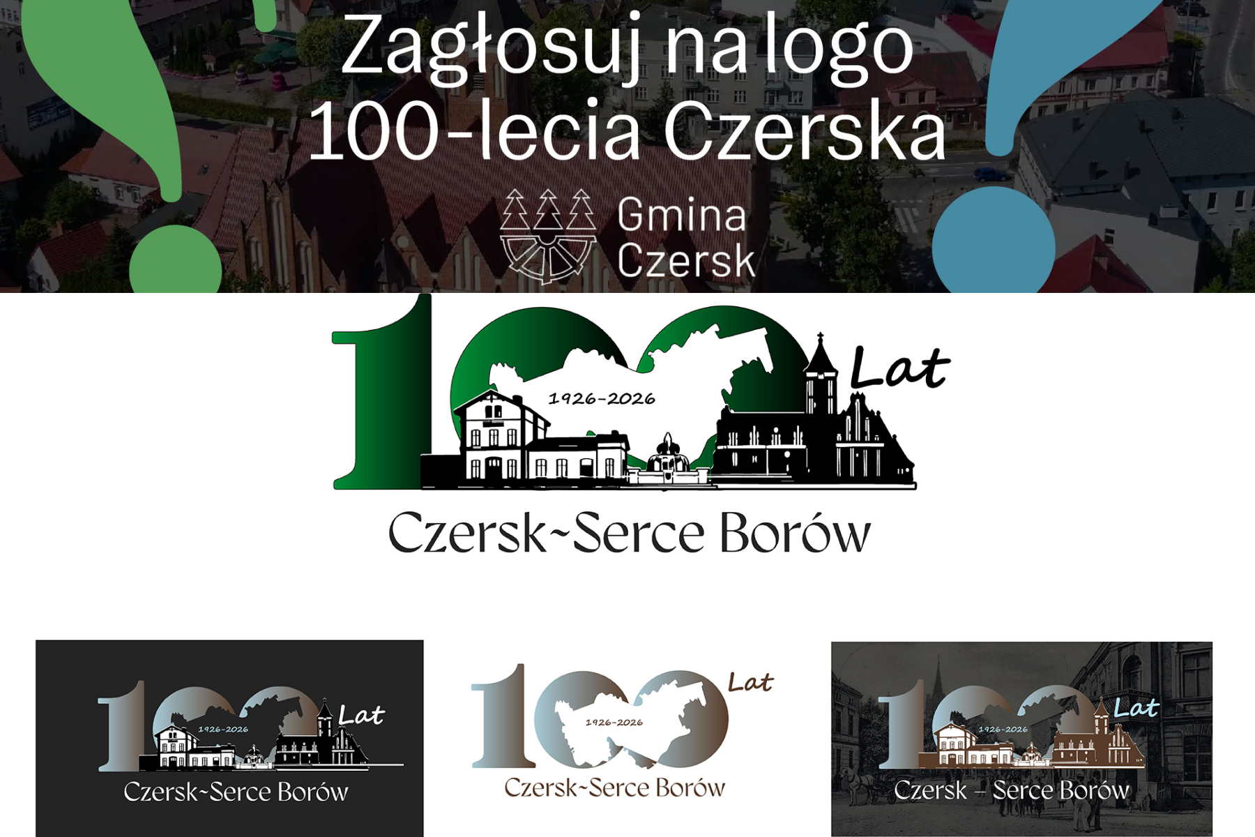 Mieszkańcy wybrali logo 100-lecia nadania praw miejskich Czersku