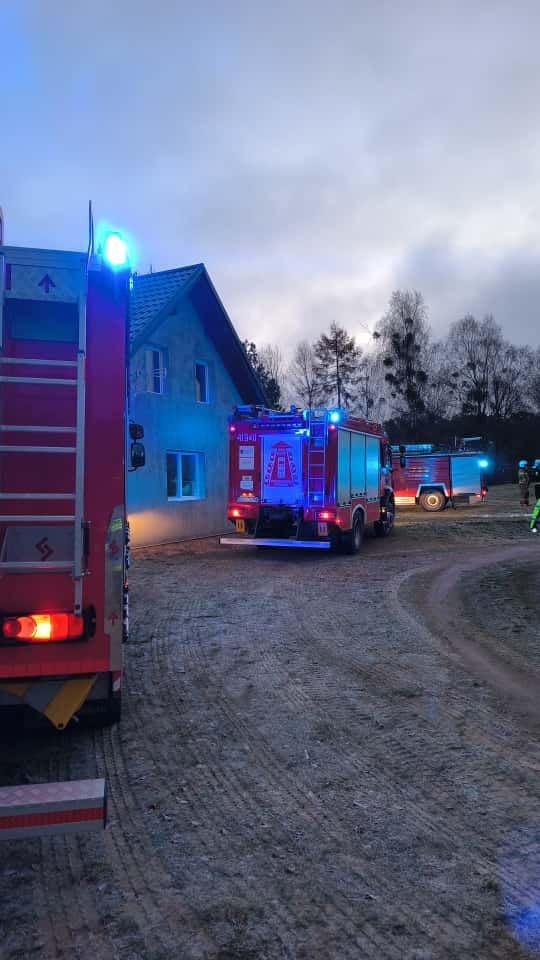 Pożar sadzy w kominie