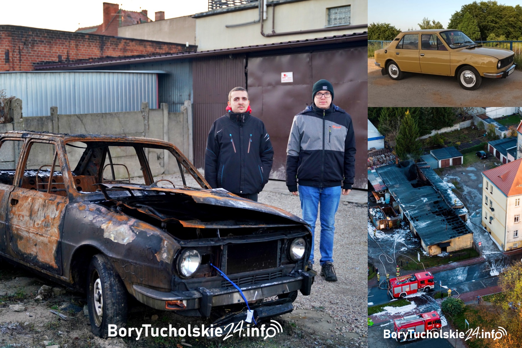 Rodzina Osowskich straciła dorobek życia w pożarze. Trwa zbiórka na odbudowę kolekcji zabytkowych pojazdów