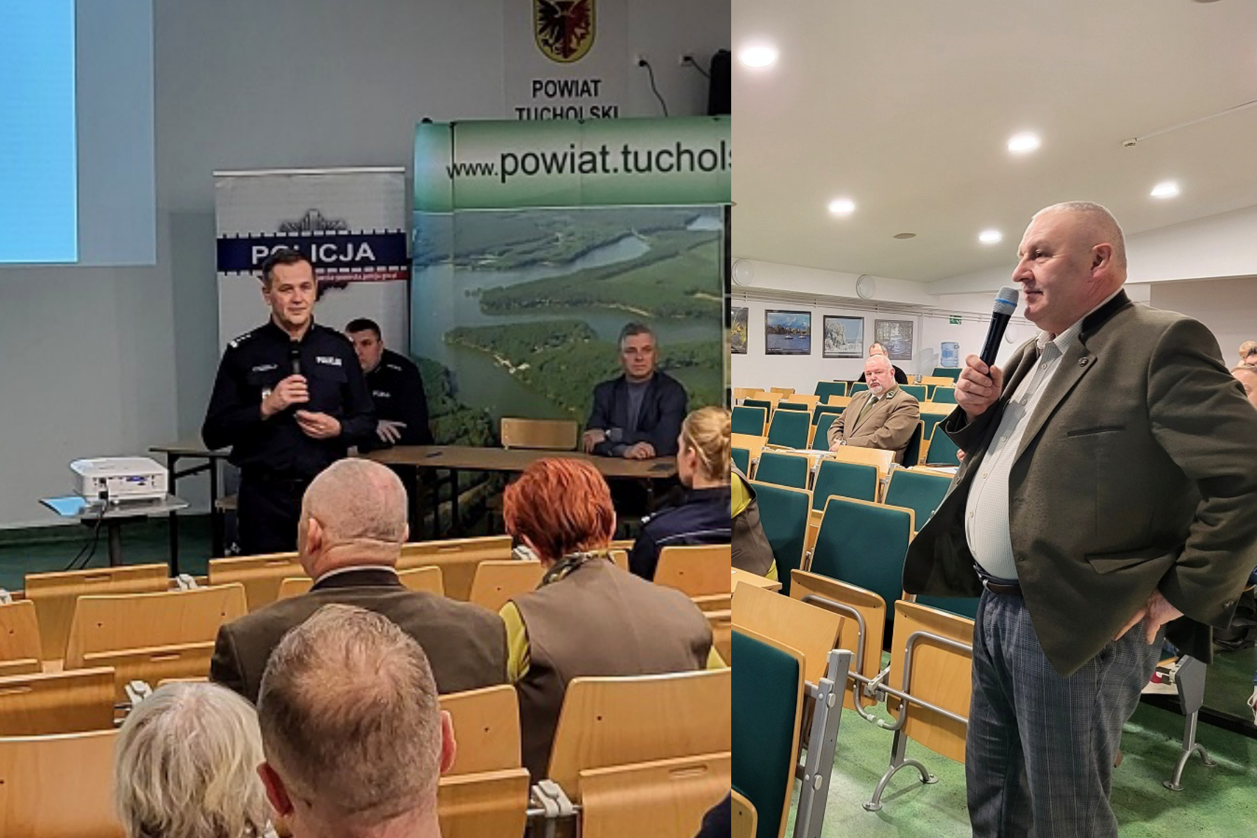 Policja i mieszkańcy wspólnie o bezpieczeństwie na drogach. Debata w Tucholi