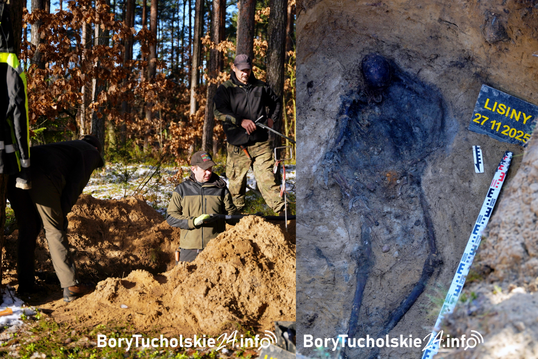 Ekshumacja żołnierza z 1945 r. w gminie Śliwice. Odkryto nieśmiertelnik (FOTO, WIDEO)