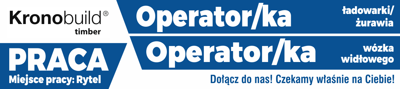Oferta pracy - operator żurawia, operator wózka widłowego