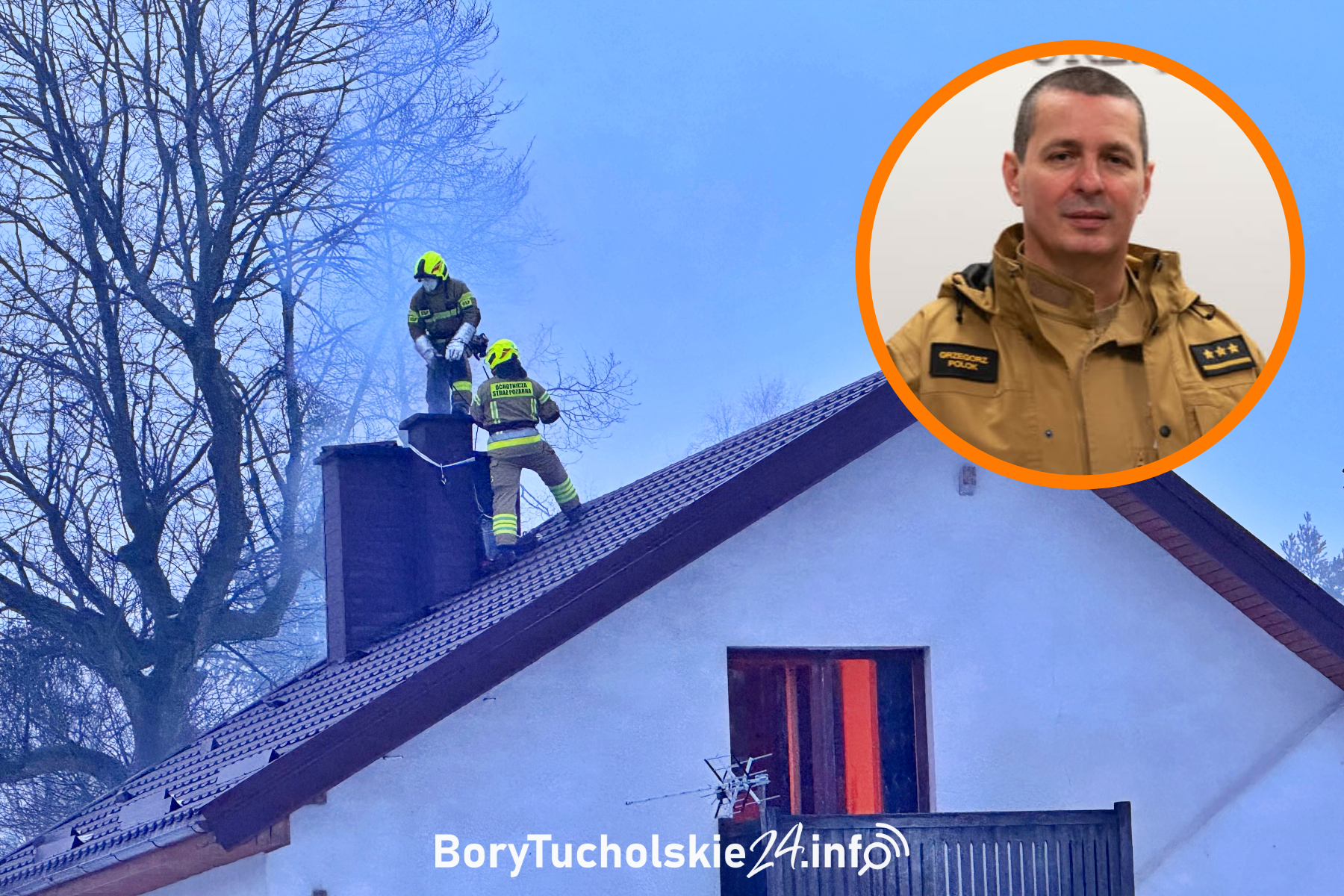 Coraz więcej pożarów sadzy w powiecie tucholskim. Grzegorz Polok apeluje o rozwagę (FOTO)