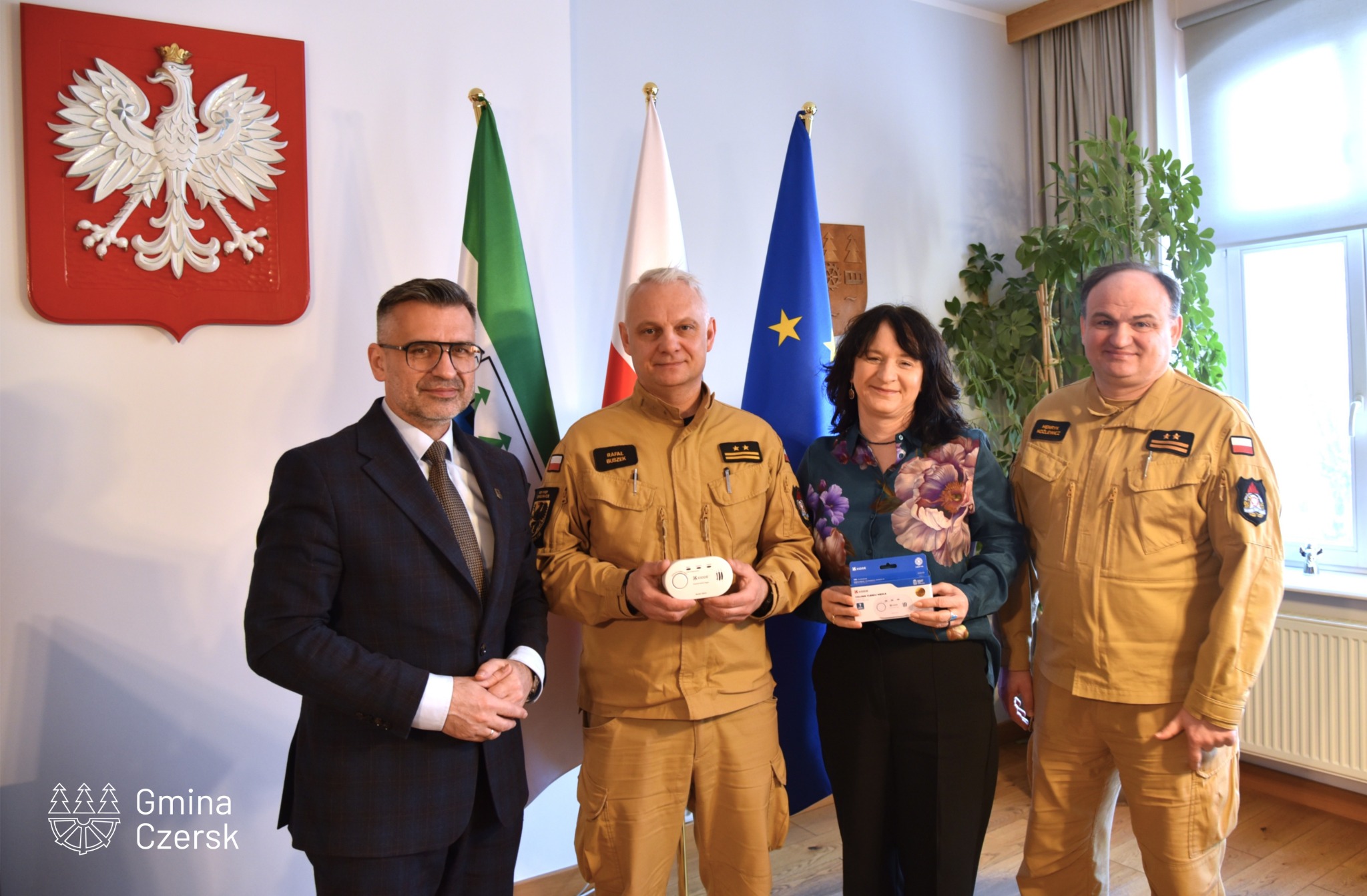 Czujki dymu i tlenku węgla trafią do mieszkańców gminy Czersk