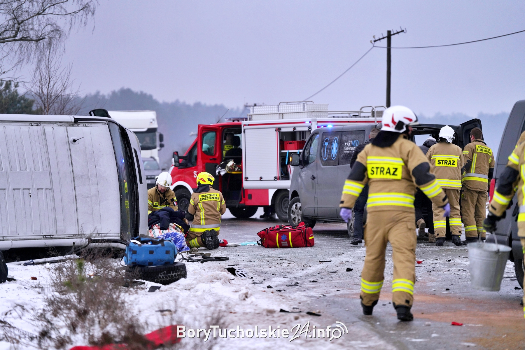 Prokuratorskie śledztwo w sprawie wypadku. Nie żyje jeden z poszkodowanych