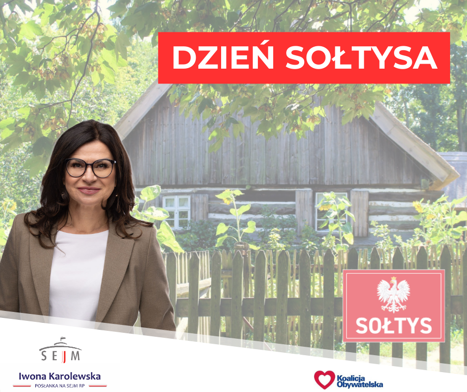 Życzenia z okazji Dnia Sołtysa od posłanki Iwony Karolewskiej