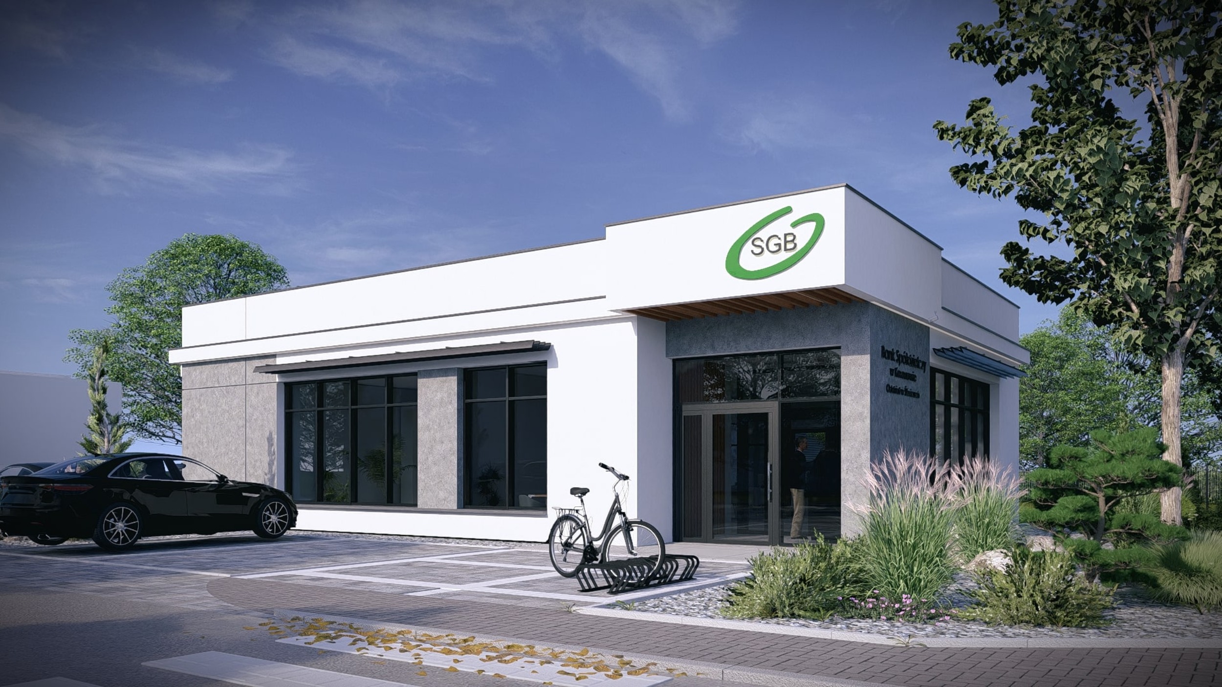 Oddział śliwickiego banku zmienia czasowo swoją siedzibę. Zobacz jak będzie wyglądał nowy budynek