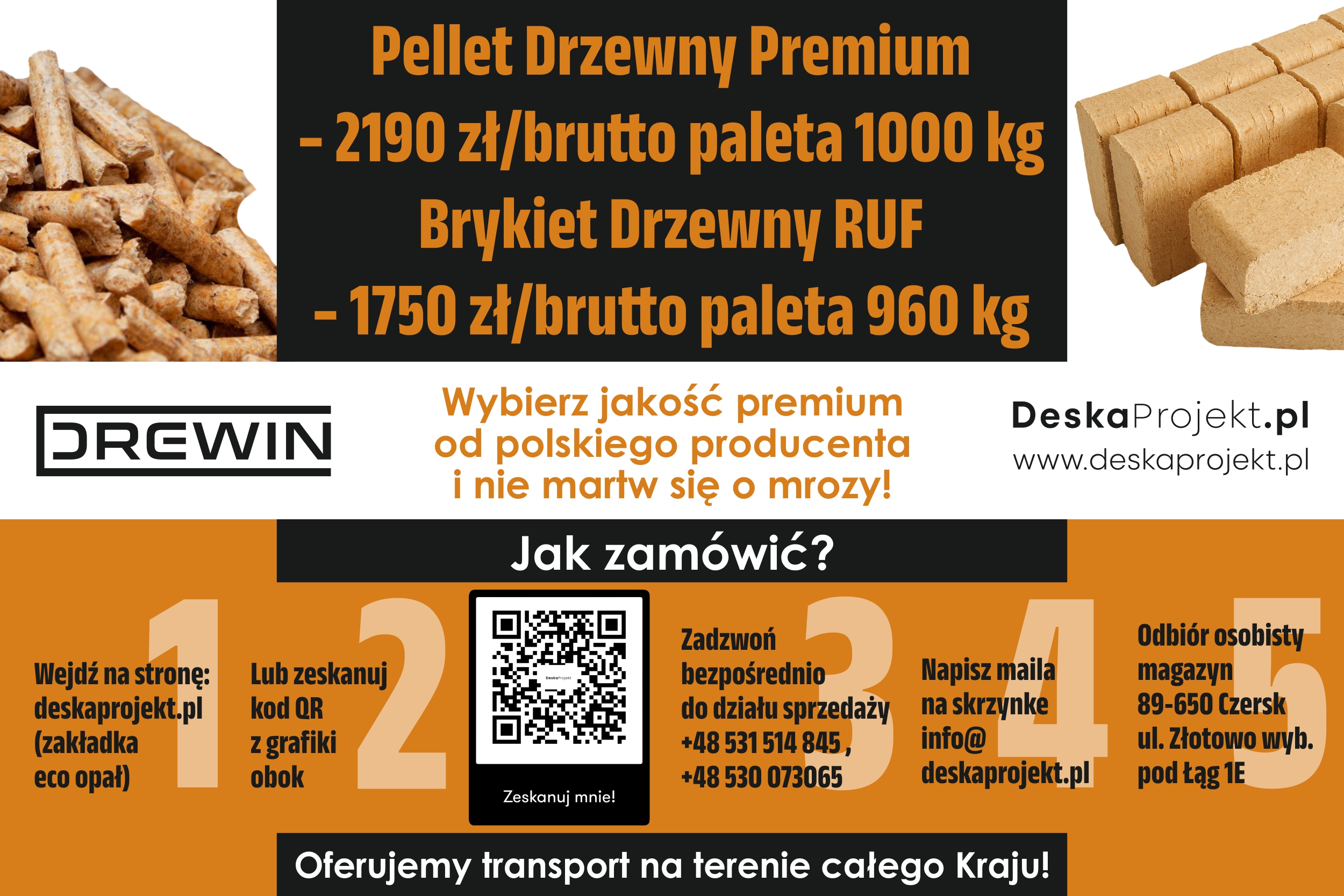 Pellet drzewny premium i brykiet drzewny - sprawdź ofertę