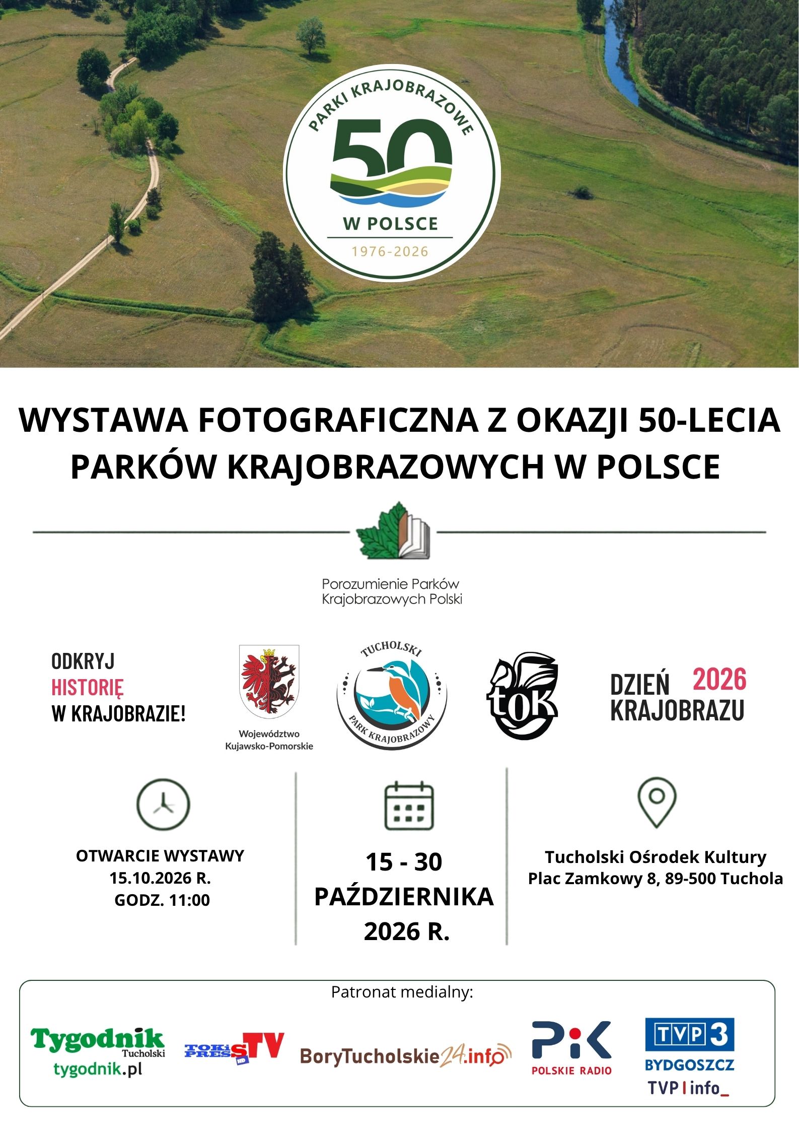 50 lat Parków Krajobrazowych w Polsce. Jubileuszowa wystawa fotograficzna zawita do Tucholi (ZAPOWIEDŹ)