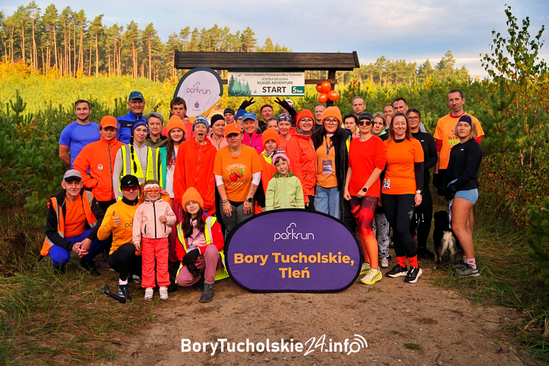 W Tleniu pobiegli z okazji 15-lecia parkrun w Polsce (FOTO, WIDEO)