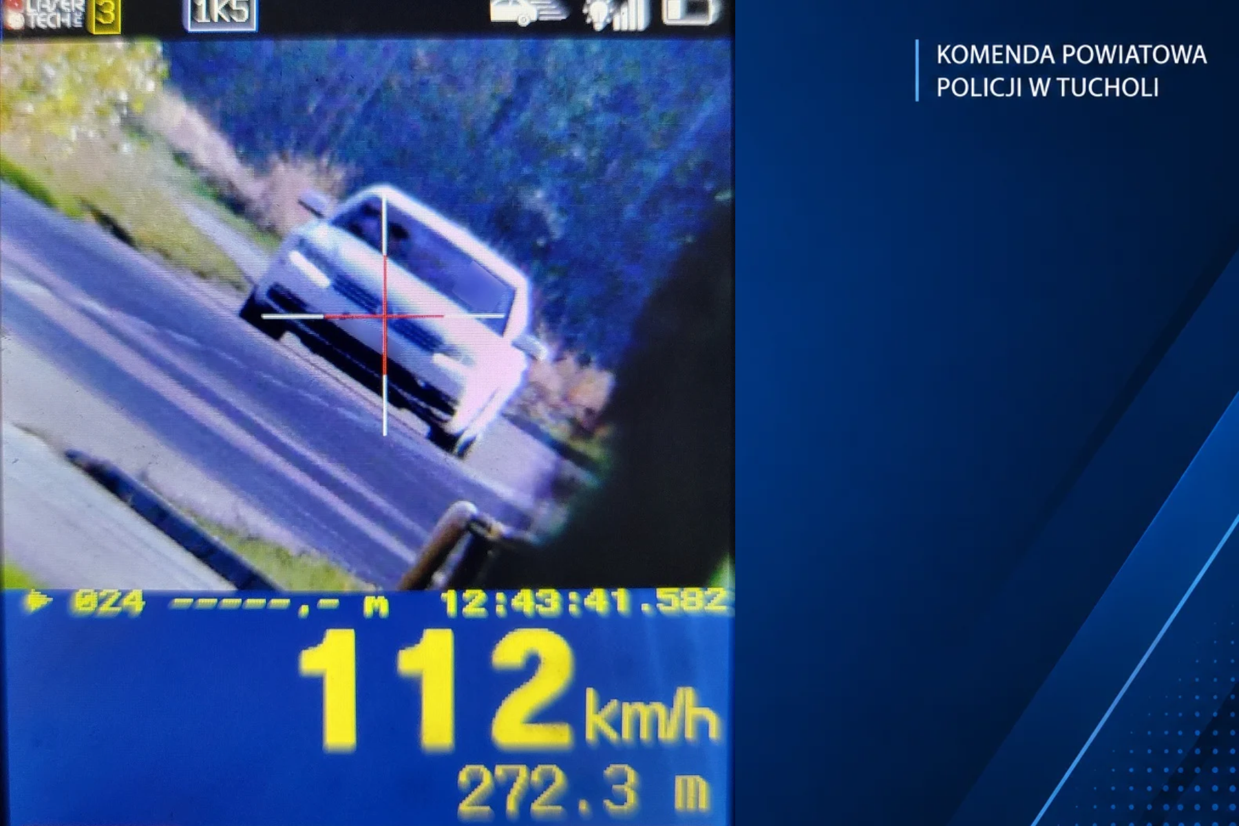 Dwóch kierowców straciło prawo jazdy. 112 km/h w Śliwicach, 124 km/h w Tucholi