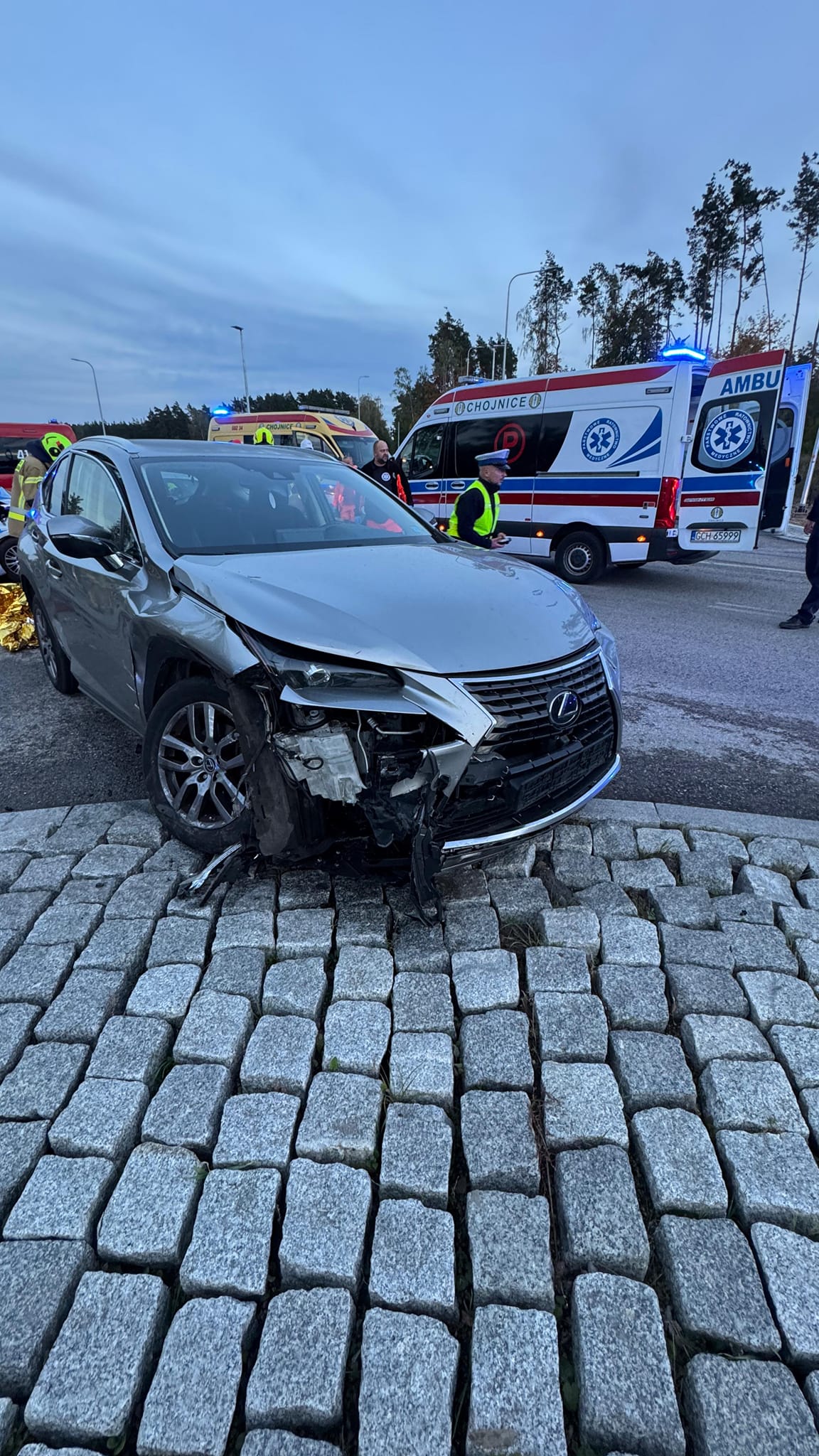 Wypadek Krojanty radiowóz policja