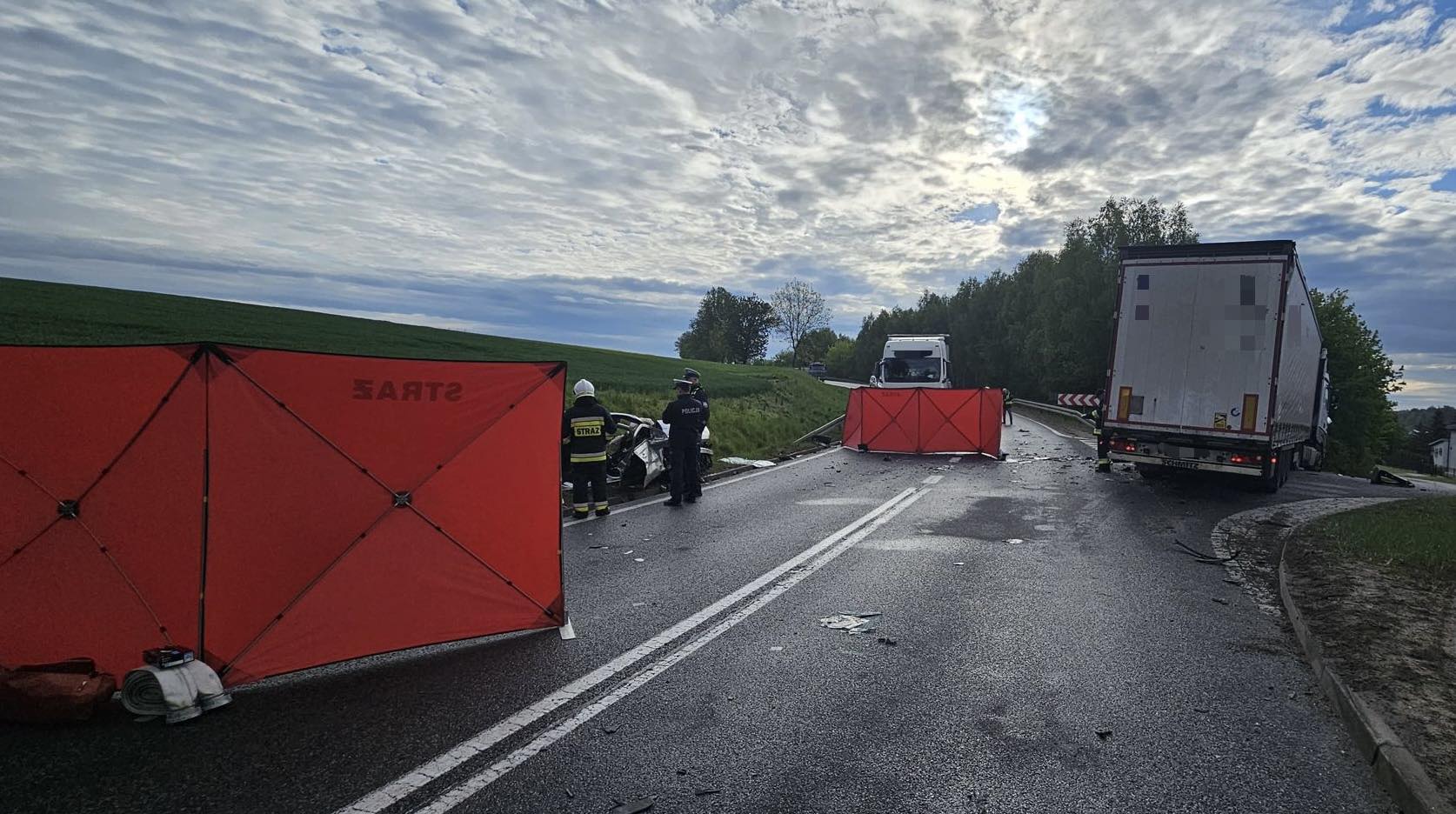 Wypadek DK 22 Chrząstowo