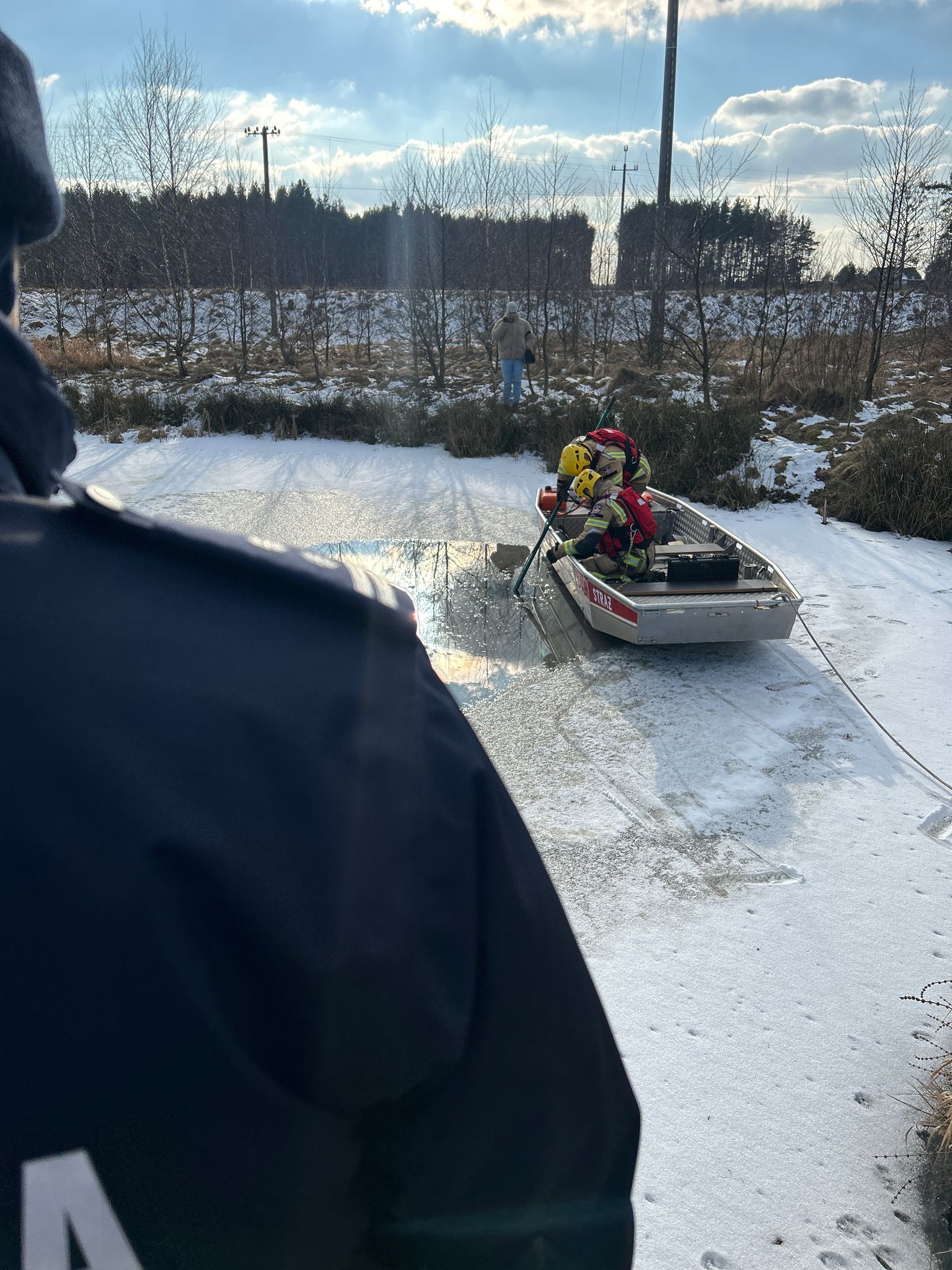 Falcon 9 wpadł do stawy w Będźmierowicach?