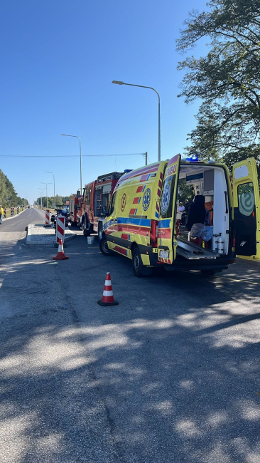 Potrącenie dziecka na drodze krajowej w Gutowcu