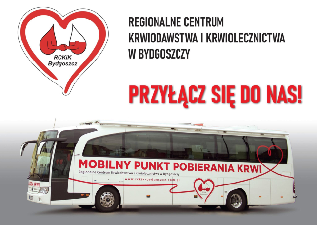 Zmiana lokalizacji krwiobusa w Tucholi