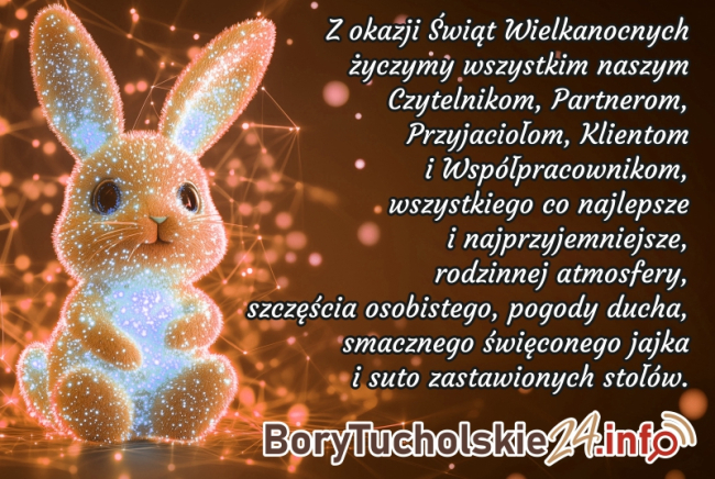 Życzenia wielkanocne od wydawcy i pracowników portalu BoryTucholskie24.info