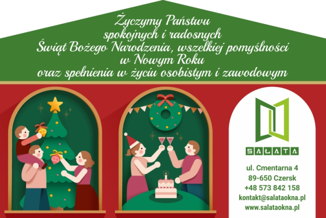 Życzenia świąteczne od firmy SAŁATA Marcin Sałata