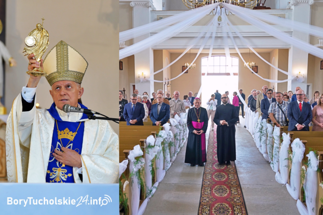 Relikwie św. Jana Pawła II w Jeleńczu. Ceremonii przewodniczył abp Mieczysław Mokrzycki (FOTO, WIDEO)