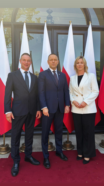 Samorządowcy z gminy Śliwice u boku prezydenta Karola Nawrockiego 