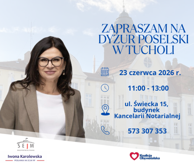 Dyżur poselski posłanki Iwony Karolewskiej