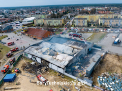 Pożar Czersk. Pożar market 2
