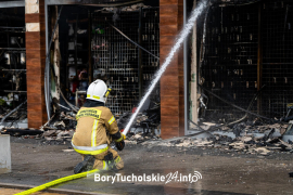 Pożar Czersk. Pożar market 17