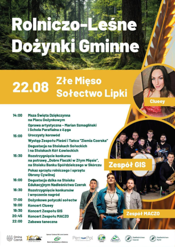 Dożynki gminne w Złym Mięsie. 22 sierpnia odbędzie się rolniczo-leśne święto gminy Czersk (ZAPOWIEDŹ)