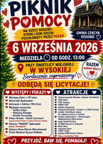 Piknik Pomocy w Wysokiej (ZAPOWIEDŹ)